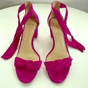 Jessica Simpson Pink Suede Heels